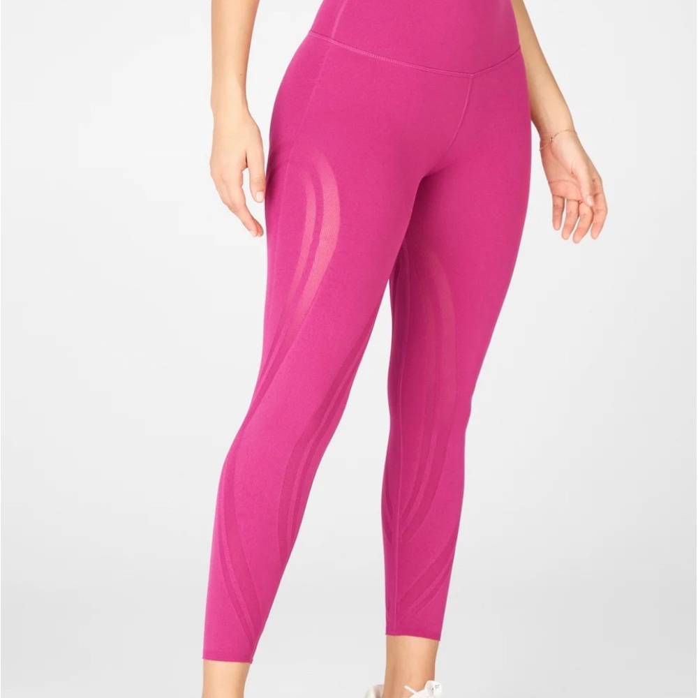 High-Waisted SculptKnit® Paneled 7/8